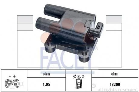 Катушка зажигания FACET 9.6487 (фото 1)