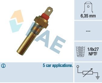 Датчик, температура охлаждающей жидкости FAE 31640 (фото 1)