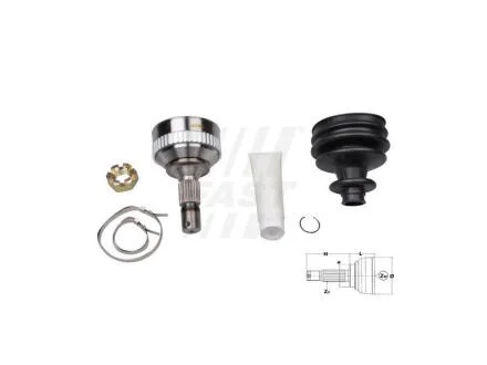 ШРКШ зовн. 25z/34z/58,5mm ABS:48 Citroen Berlingo, C3 Picasso, C4 II, DS4, Xsara Picasso Peugeot 207, 3008, 308, 1.4-2.0D 12.99- FAST FT25088K (фото 1)