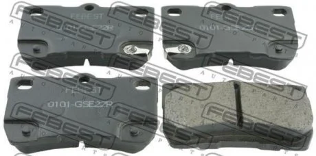 Колодки гальмівні дискові задні FEBEST 0101-GSE22R