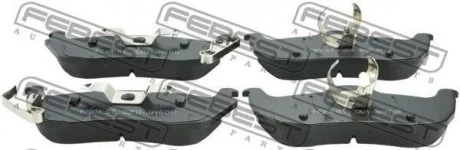 Колодки тормозные дисковые задн FEBEST 0201-JA60R (фото 1)