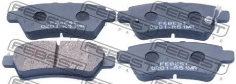 Гальмівні колодки задні FEBEST 0201-R51MR