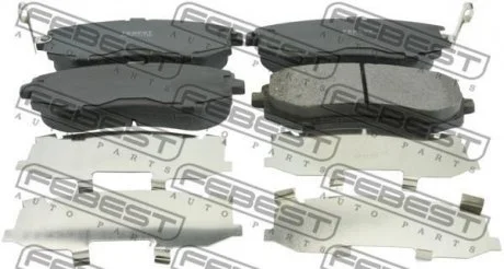 Комплект тормозных колодок FEBEST 0801G12F