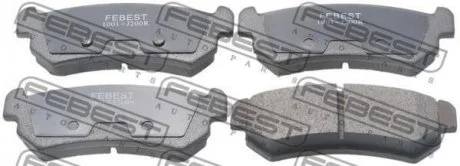 Колодки тормозные дисковые задн FEBEST 1001-J200R