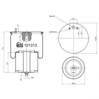 Подушка пневмопідвіски FEBI BILSTEIN 101313