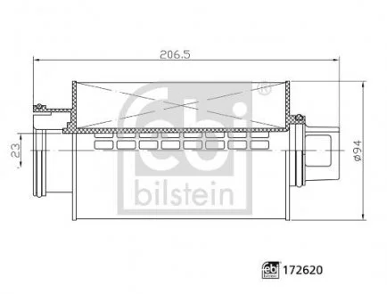 Фото 1 - фільтр картерних газів FEBI BILSTEIN 172620 Фільтр картерних газів FEBI BILSTEIN 172620 (фото 1)