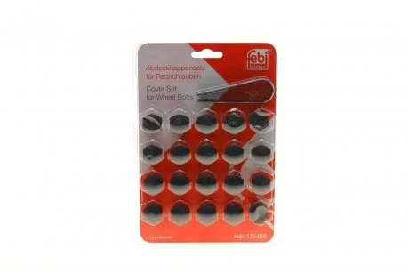 FEBI К-кт. декоративных колпачков на болты колесные VW (20шт. + инструмент для снятия) FEBI BILSTEIN 175406 (фото 1)