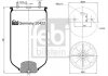 Пневмоподушка підвіски без поршня FEBI BILSTEIN 20422 (фото 1)