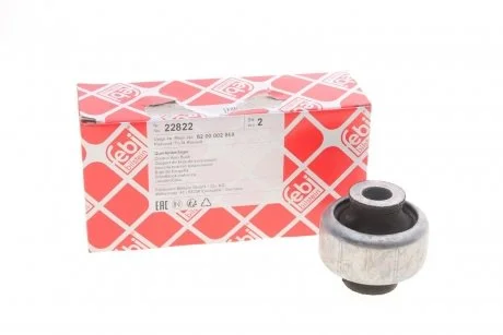 Сайлентблок зад. рычажка перед. Nissan Primastar /Opel Vivaro/ Renault Espace, Trafic II, Laguna II 1.9D-3.5 05.01- FEBI BILSTEIN 22822