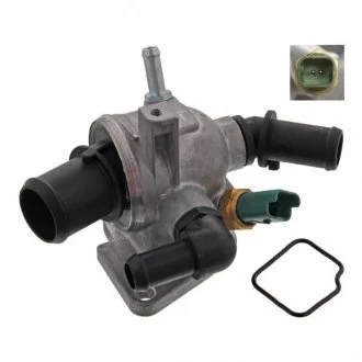 FEBI FIAT Термостат с прокладкой и сенсором 88°C Doblo 1.3d 05-, Florino 1.3d 08 FEBI BILSTEIN 36284 (фото 1)