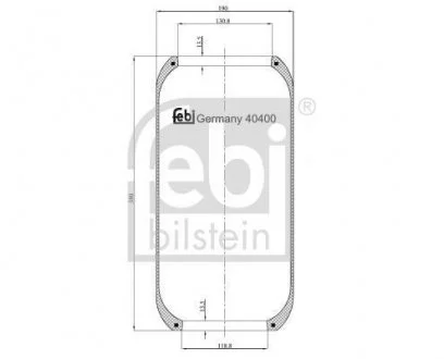 Пневмоподушка FEBI BILSTEIN 40400