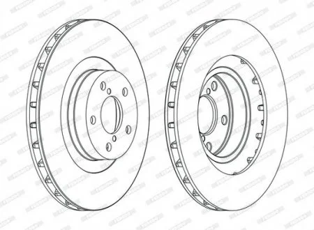Тормозной диск FERODO DDF1175C