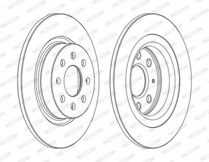 Тормозной диск FERODO DDF1299C