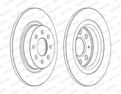 Тормозной диск FERODO DDF1299C