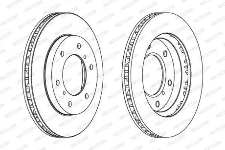 Диск гальмівний FERODO DDF1384C