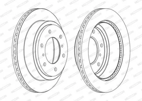 Тормозной диск FERODO DDF1385C