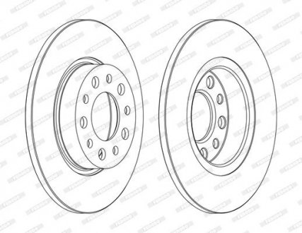 Тормозной диск FERODO DDF1450C (фото 1)