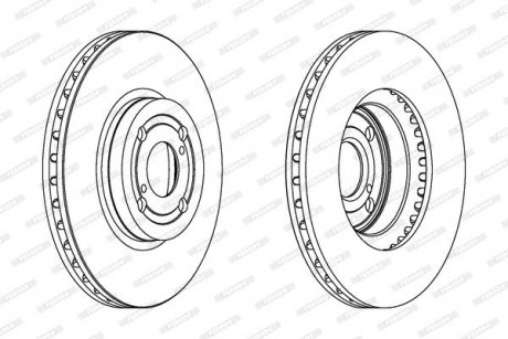 Гальмівний диск FERODO DDF1461C (фото 1)