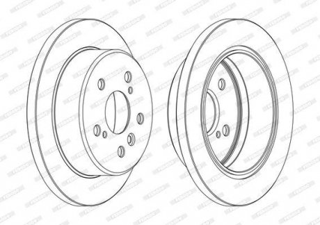 Тормозной диск FERODO DDF1598C (фото 1)