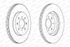 Фото 2 - тормозной диск FERODO DDF1610C Тормозной диск FERODO DDF1610C (фото 2)