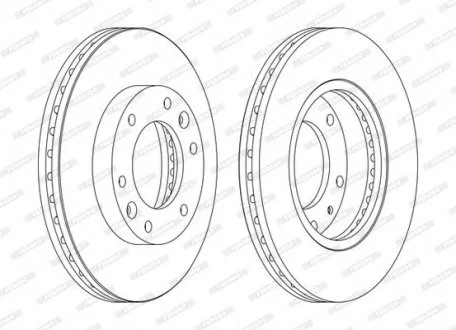 Тормозной диск FERODO DDF1612C