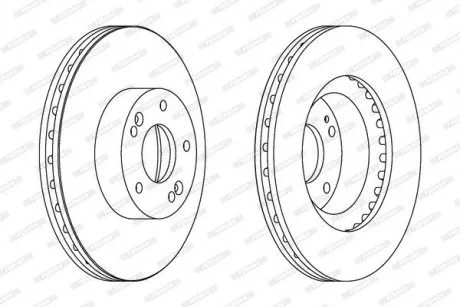 Тормозной диск FERODO DDF1630C