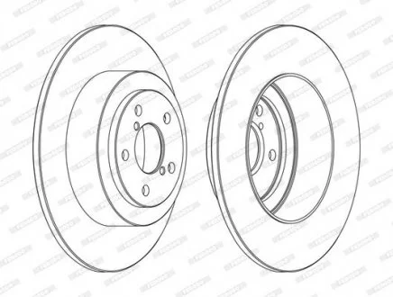 Тормозной диск FERODO DDF1647C (фото 1)