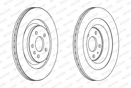 Тормозной диск FERODO DDF1667C