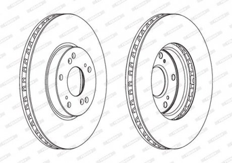 Тормозной диск FERODO DDF1775C (фото 1)