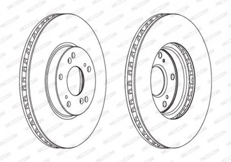 Тормозной диск FERODO DDF1775C