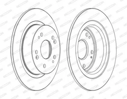 Тормозной диск FERODO DDF1776C