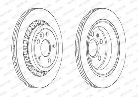 Тормозной диск FERODO DDF1802C