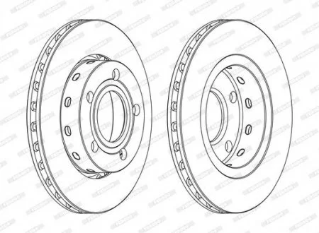 Гальмівний диск FERODO DDF1887C