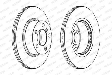 Гальмівний диск FERODO DDF2195C