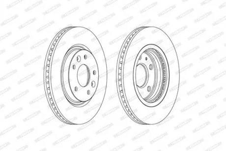 Диск тормозной FERODO DDF2466C
