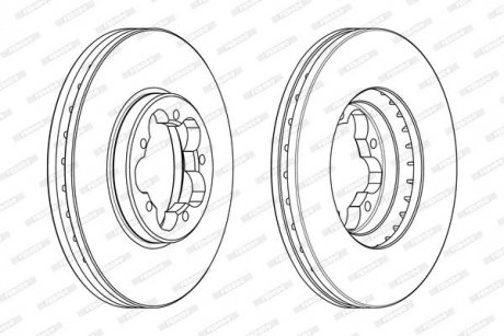 Гальмівний диск FERODO DDF2469