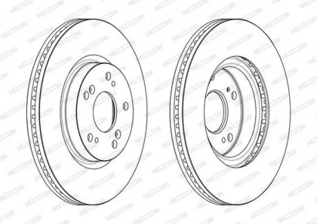 Диск тормозной FERODO DDF2473C