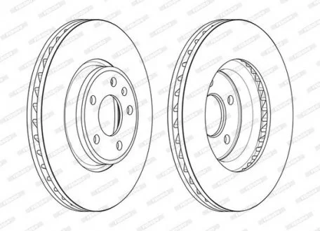 Тормозной диск FERODO DDF2596C-1 (фото 1)