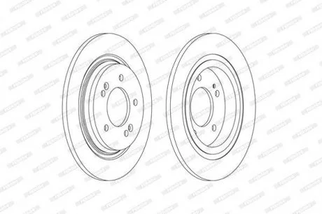 Тормозной диск FERODO DDF2604C