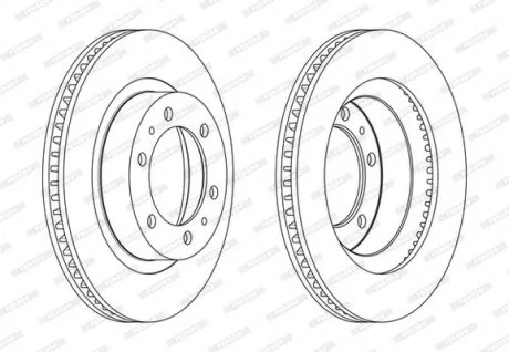 Диск тормозной FERODO DDF2606C