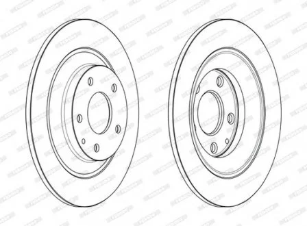 Диск тормозной FERODO DDF2609C