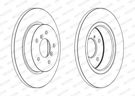 Диск тормозной FERODO DDF2683C