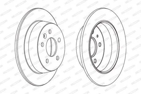 Тормозной диск FERODO DDF861C