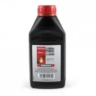 Гальмівна рідина Synthetic DOT5.1 0,5L 1ящ.=24шт. FERODO FBZ050