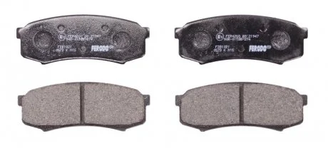 Колодки тормозные дисковые, к-кт. FERODO FDB1021