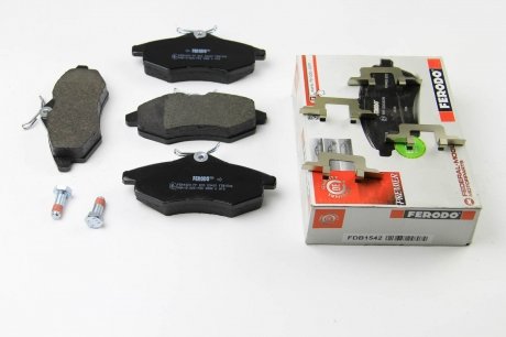 Гальмівні колодки перед. Citroen C2/C3 02- (TRW) (122,5x53x19) FERODO FDB1542
