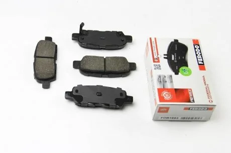 Тормозные колодки зад. Qashqai/X-Trail 07- (38x105,5x14,3) FERODO FDB1693