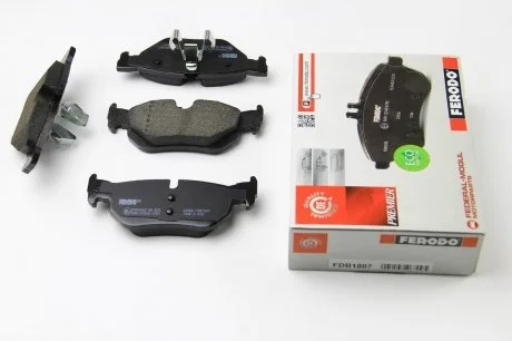 Колодки гальмівні задні BMW 3(E90)/1(E81) 04-13 (ATE) (123x43,6x17,3) FERODO FDB1807