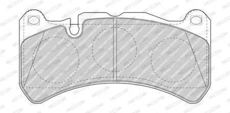 Тормозные колодки, к-кт. FERODO FDB4212