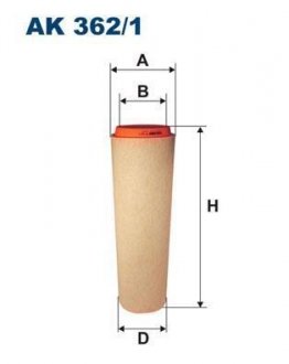 Фільтр повітряний двигуна FILTRON AK3621